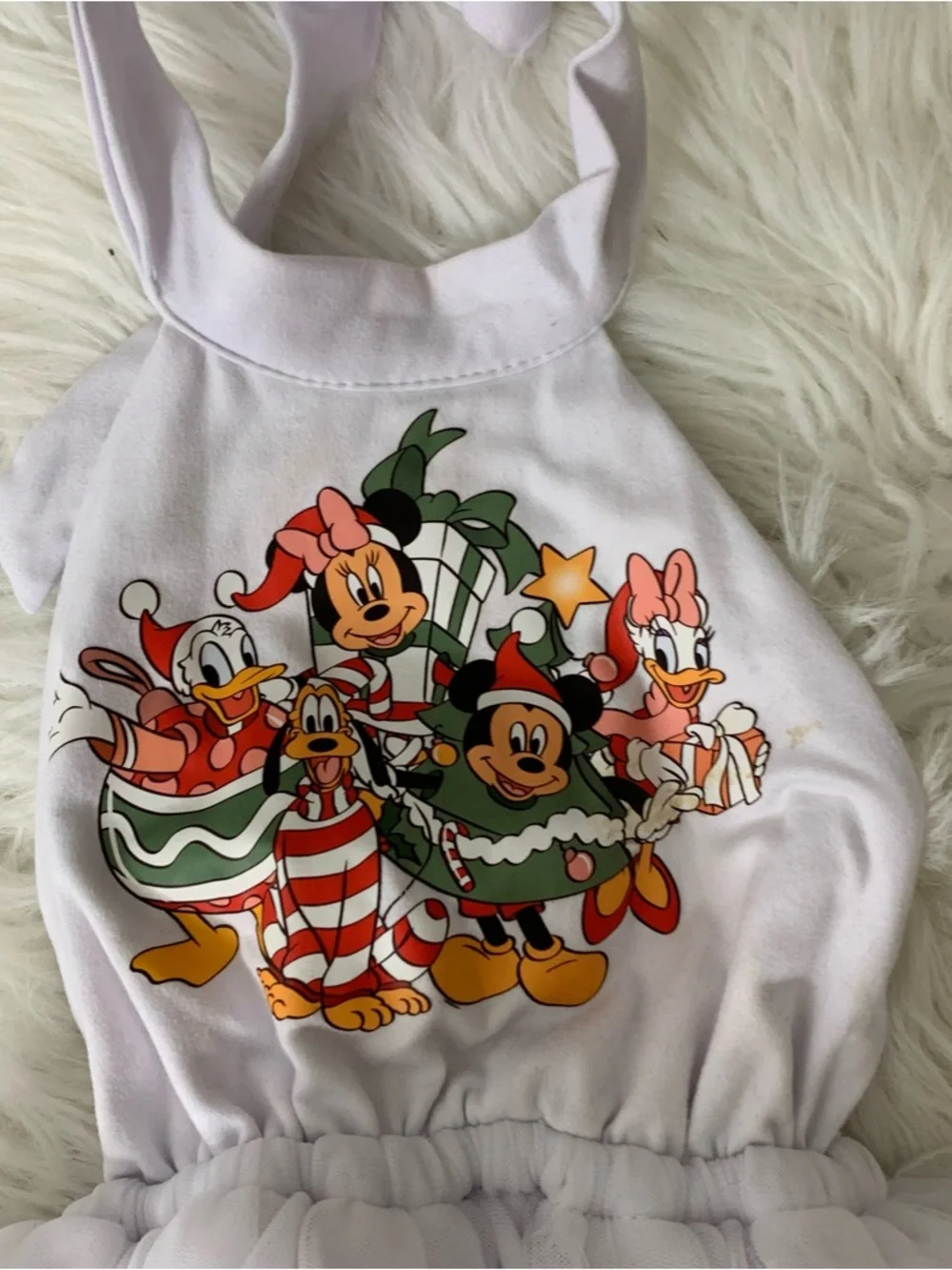 Disney White Minnie Mouse Tutu Halter Kids Costume Dress Size 18M